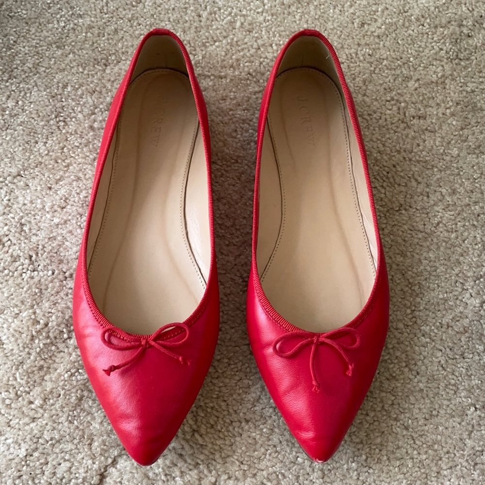 J. Crew Leather Gemma Ballet Flats